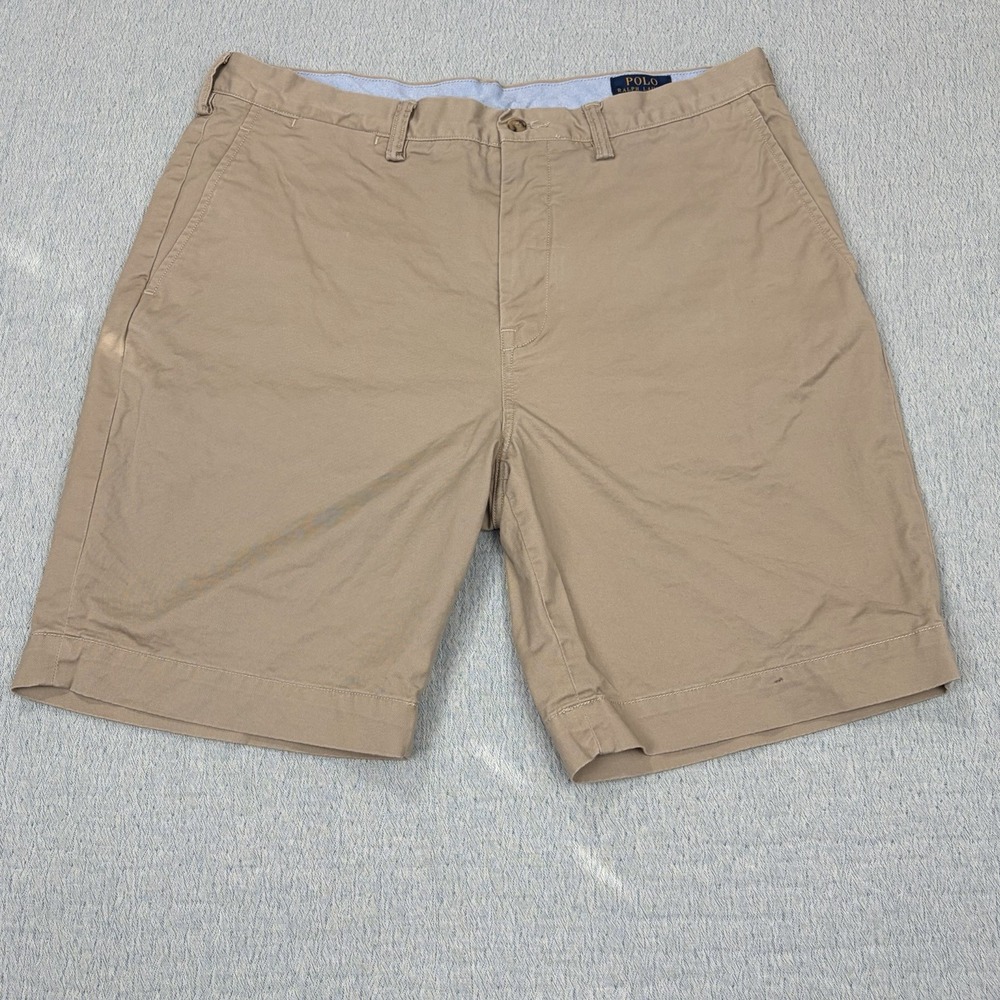 Mens Polo Ralph Lauren Chino Short Stretch Twill Classic Fit Beige‎ Sz 36